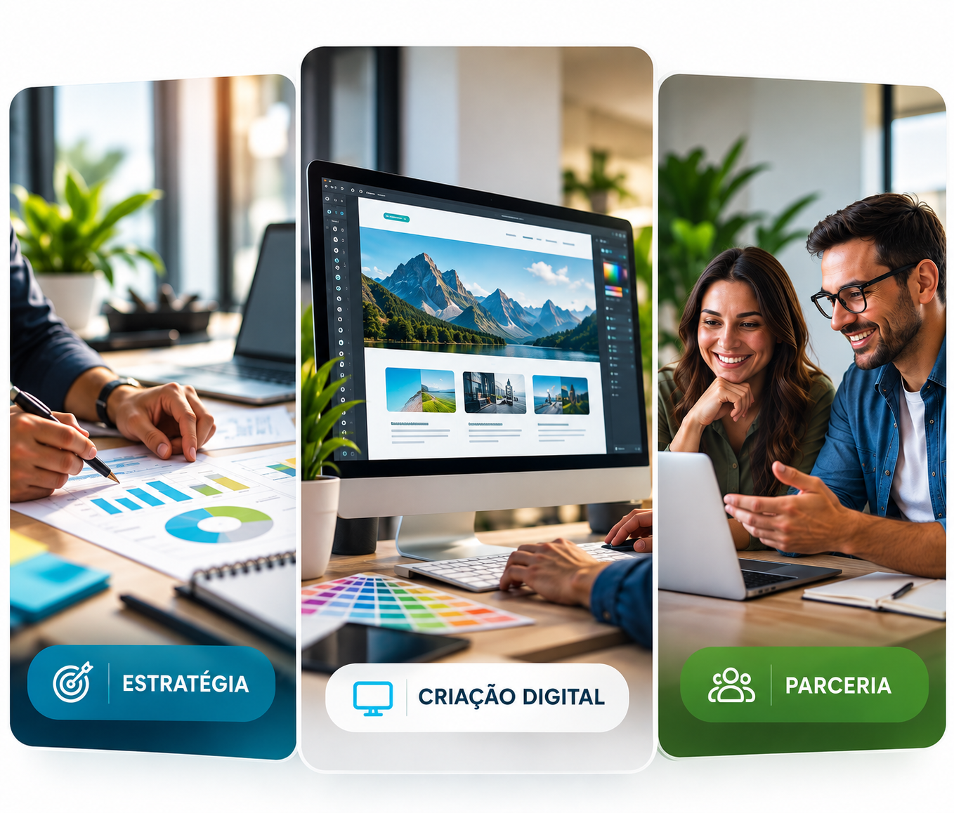 Estratégia, criação e parceria digital